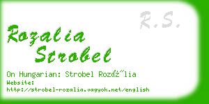 rozalia strobel business card